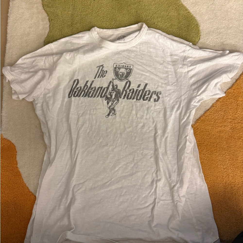 Vintage Oakland Raiders White T-Shirt